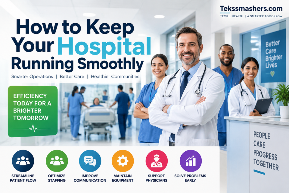 How to keep your hospital running smoothly with better patient flow, staffing, communication, and hospital operations